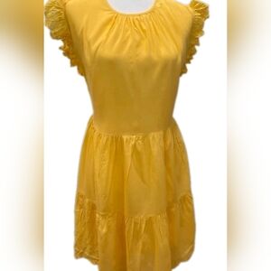 HOUSE OF HARLOW 1960 Dress in Yellow Size Small Cottage Core Boho